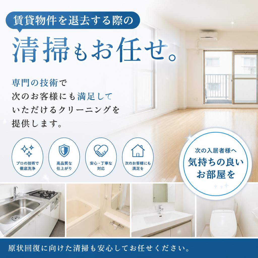 賃貸の退去時クリーニング