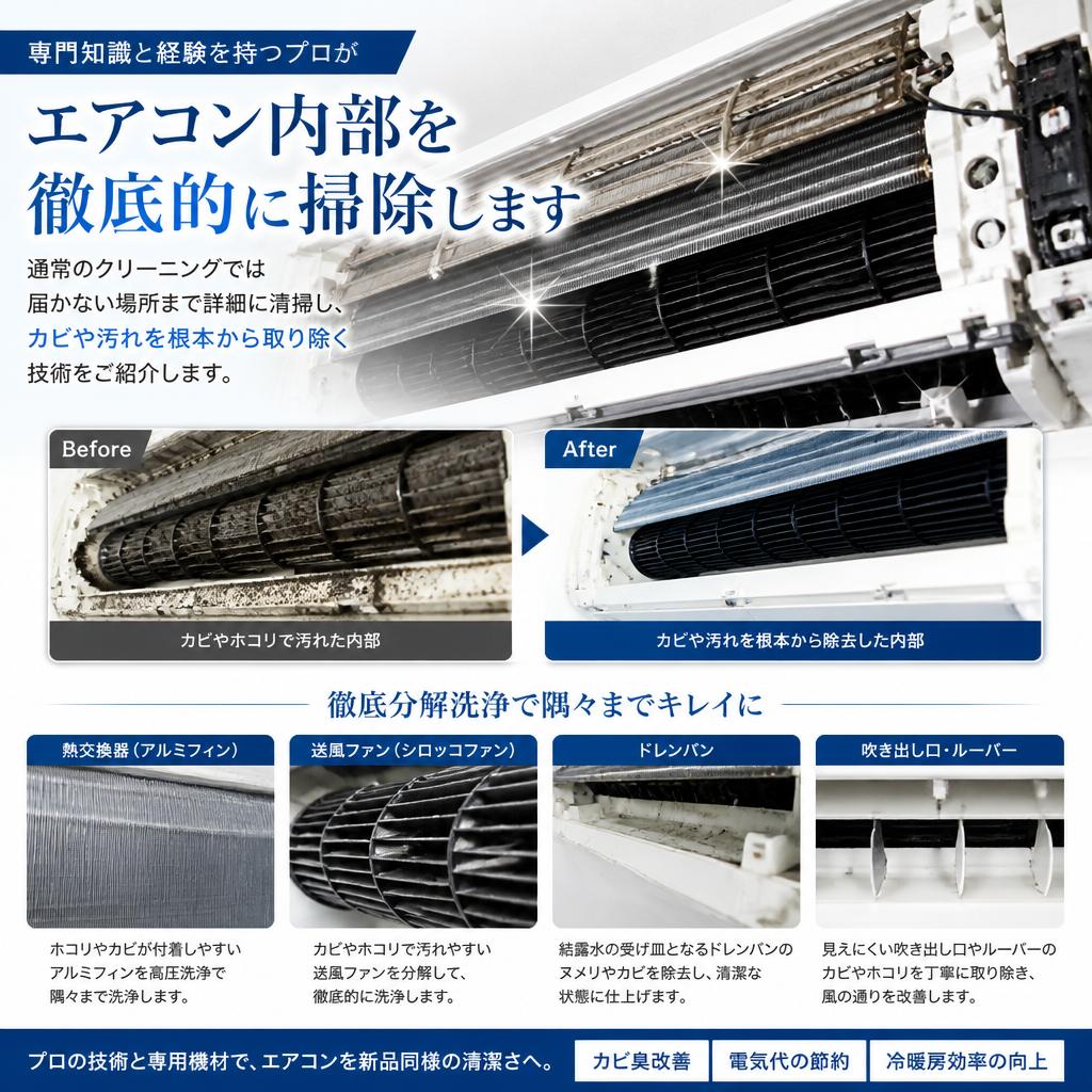 プロのクリーニング技術