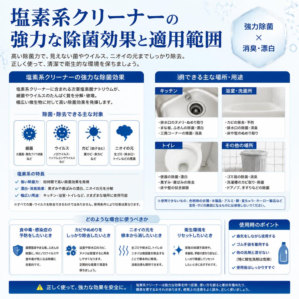 塩素系クリーナーの特徴