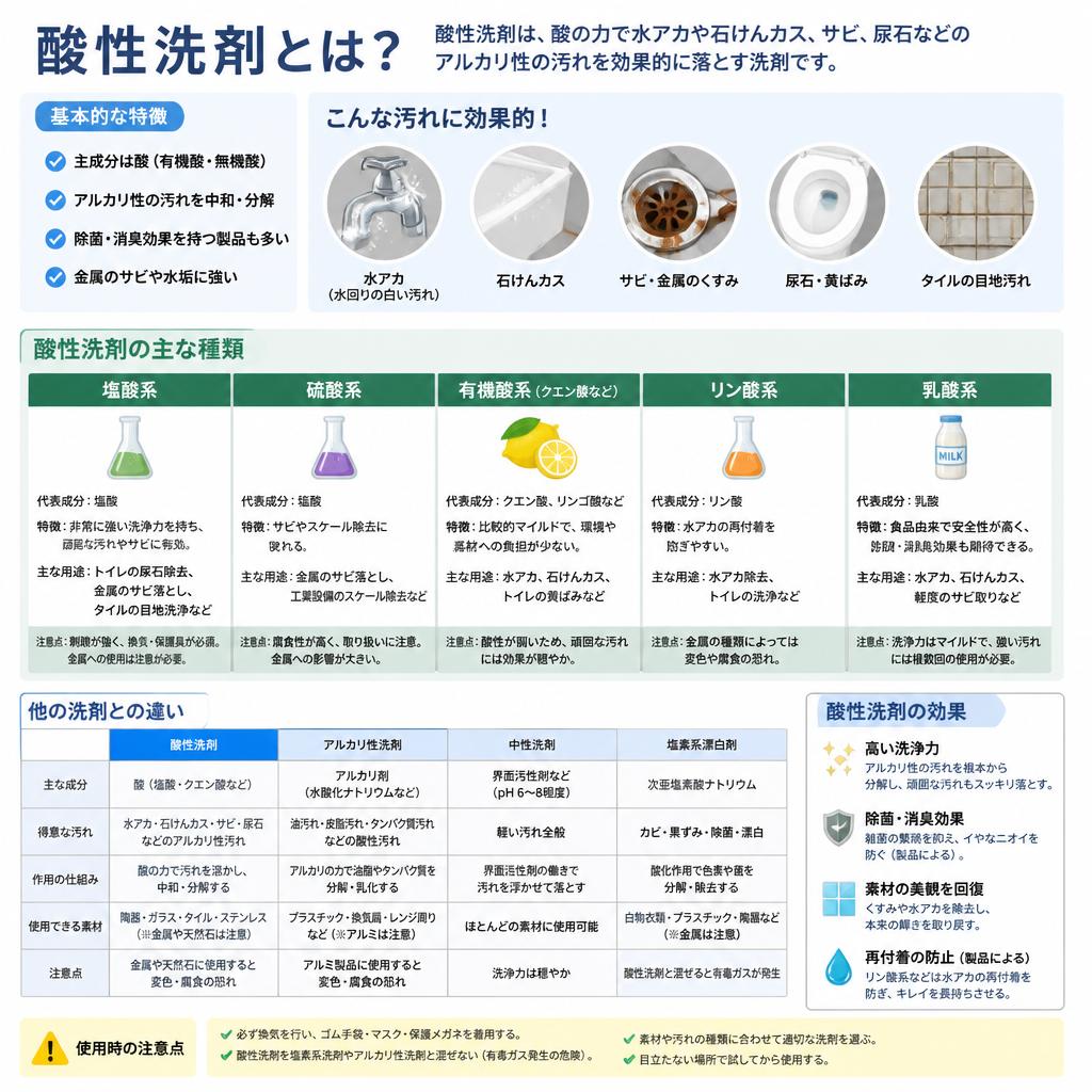 酸性洗剤とは何か？
