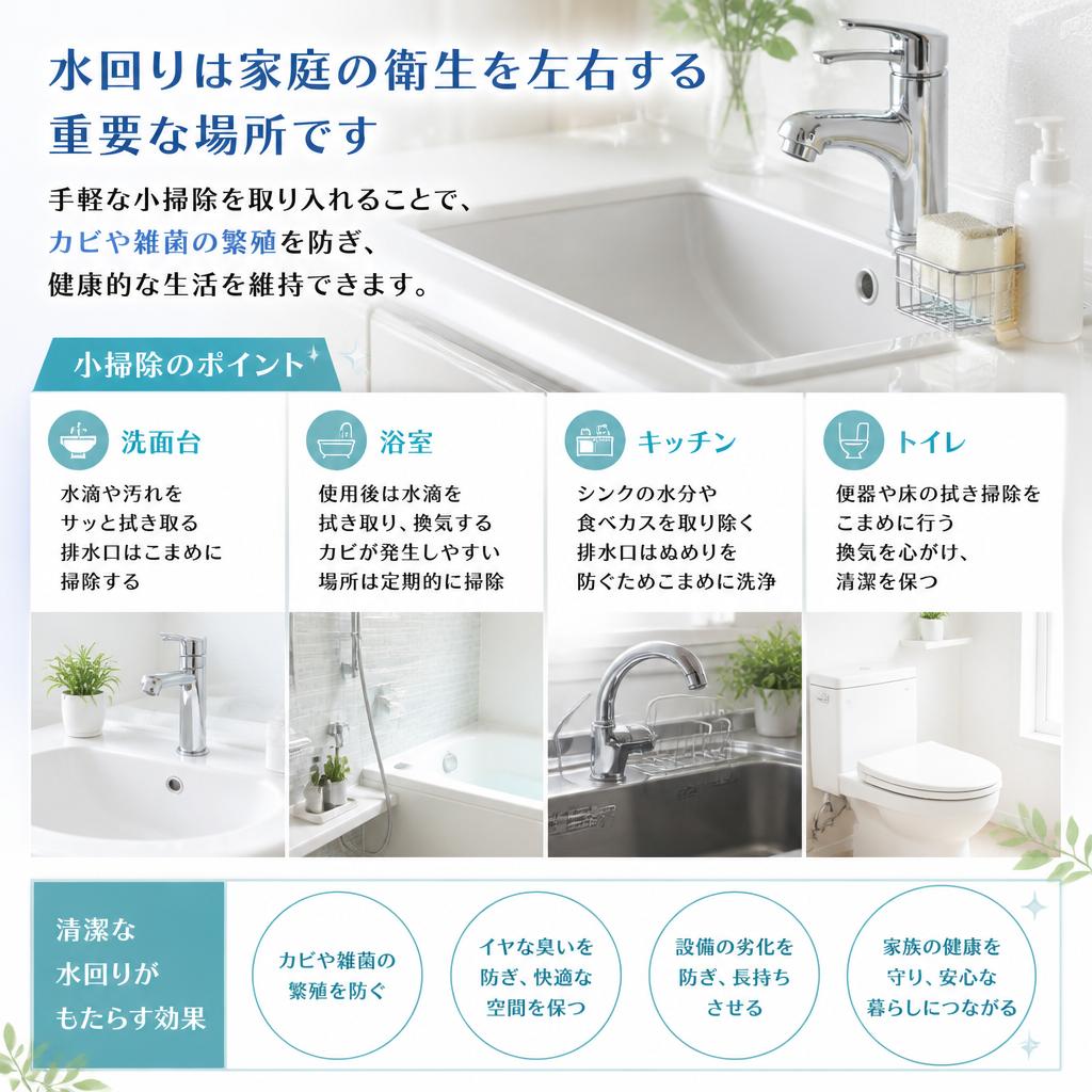 水回り小掃除の重要性