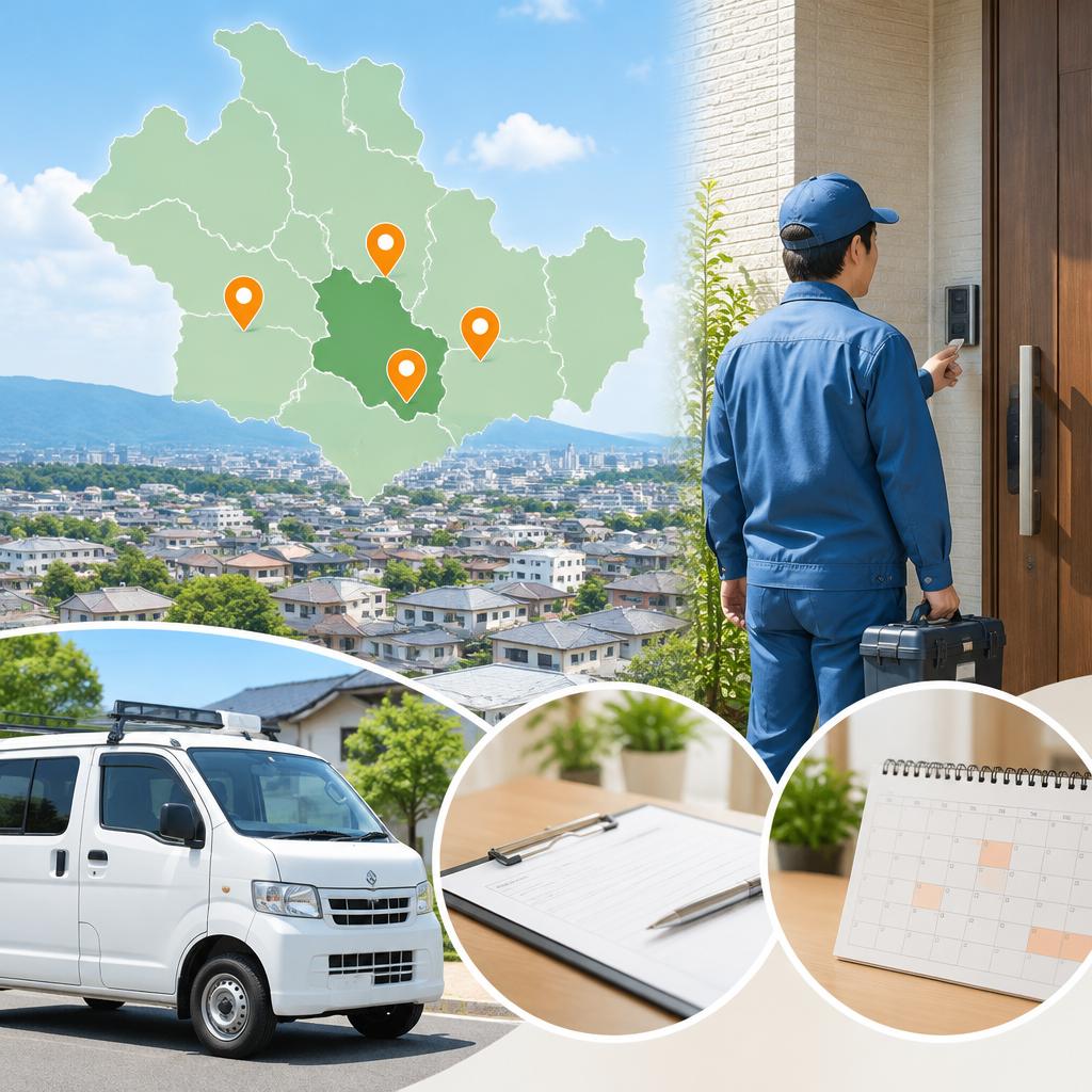 入間市を中心に、埼玉県西部へ訪問。ご自宅で丁寧に作業