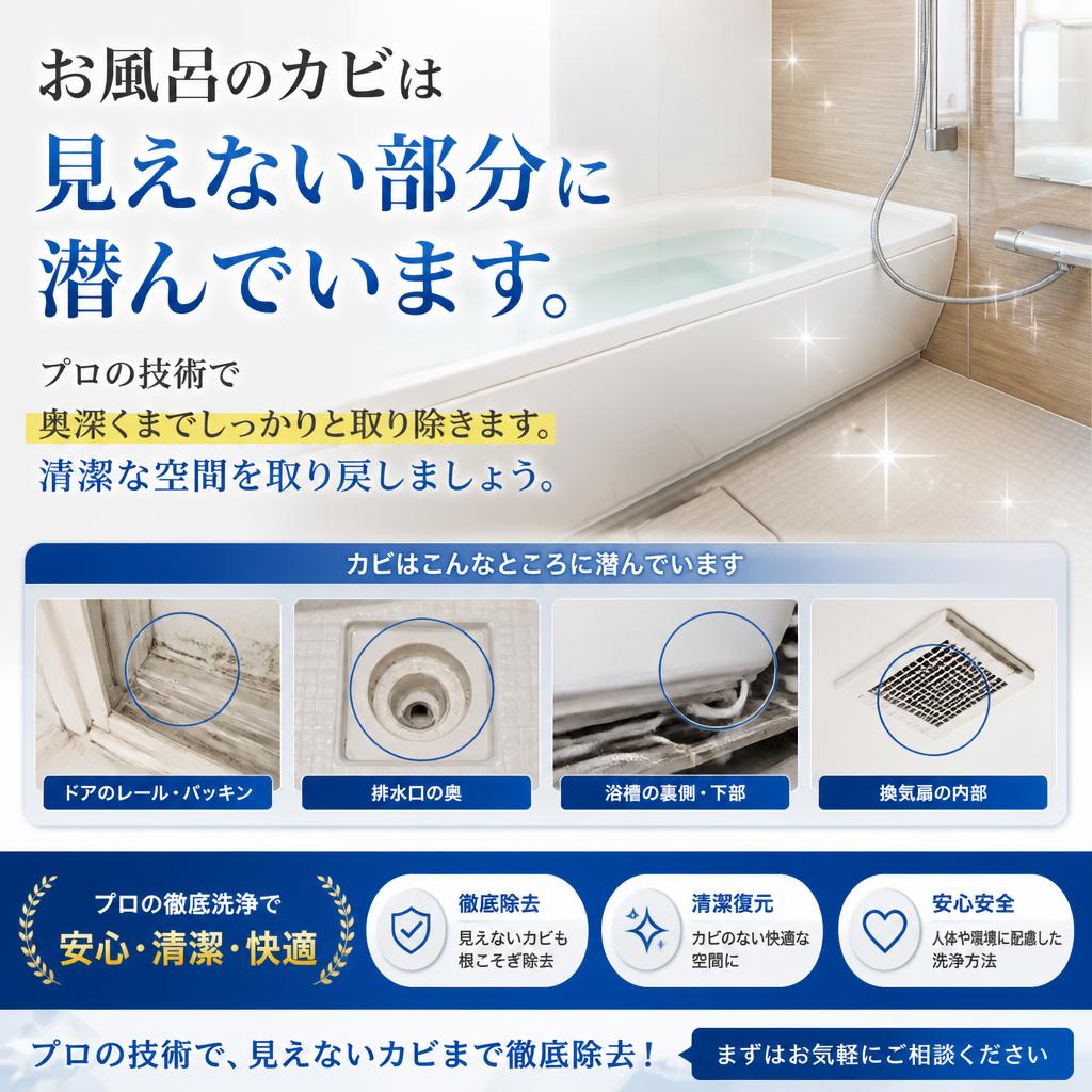 カビ取りのプロが徹底対策