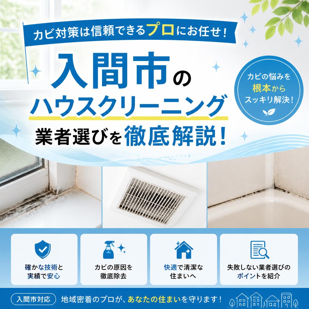 入間市でカビに強いハウスクリーニング業者の選び方