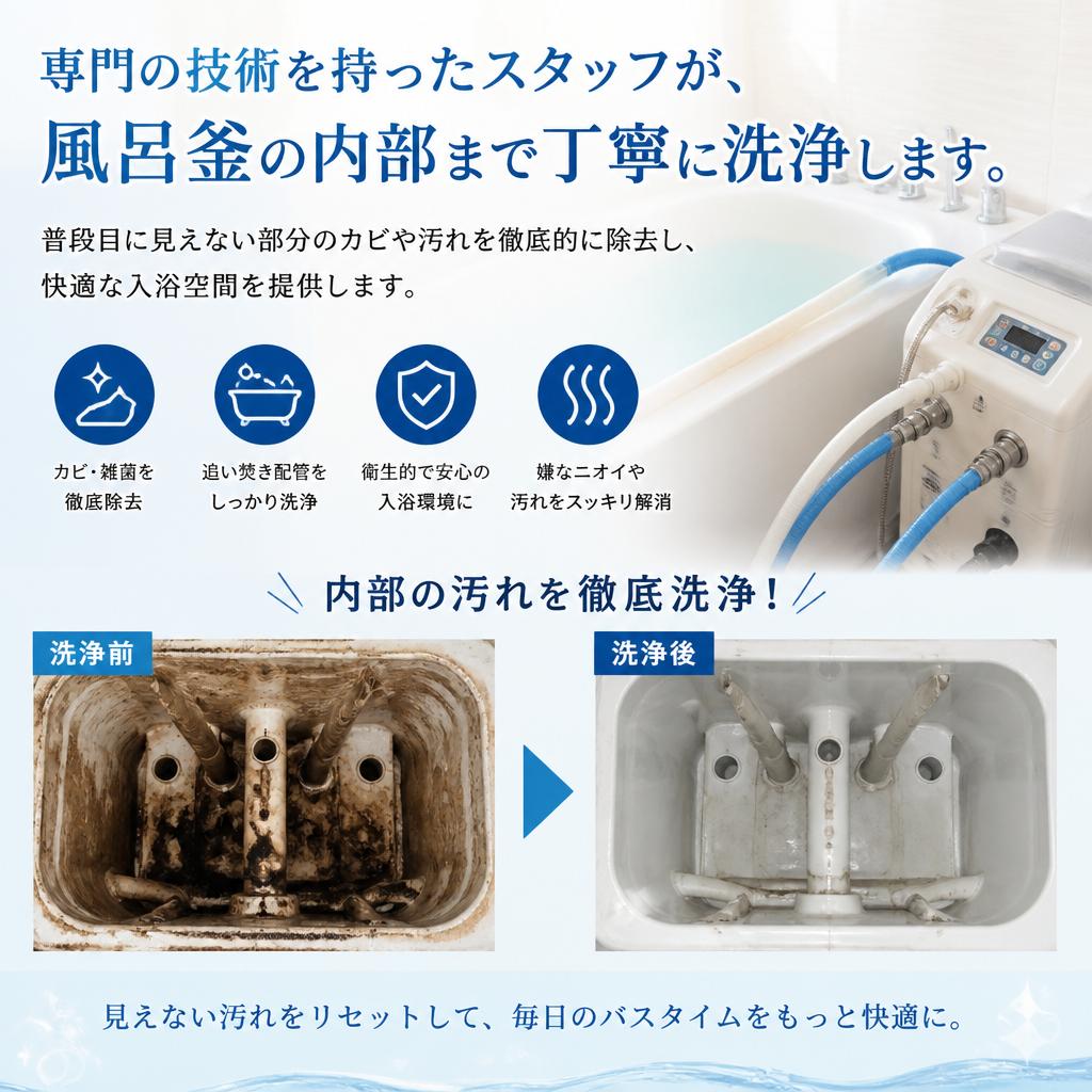 プロの技術で隅々まで徹底清掃