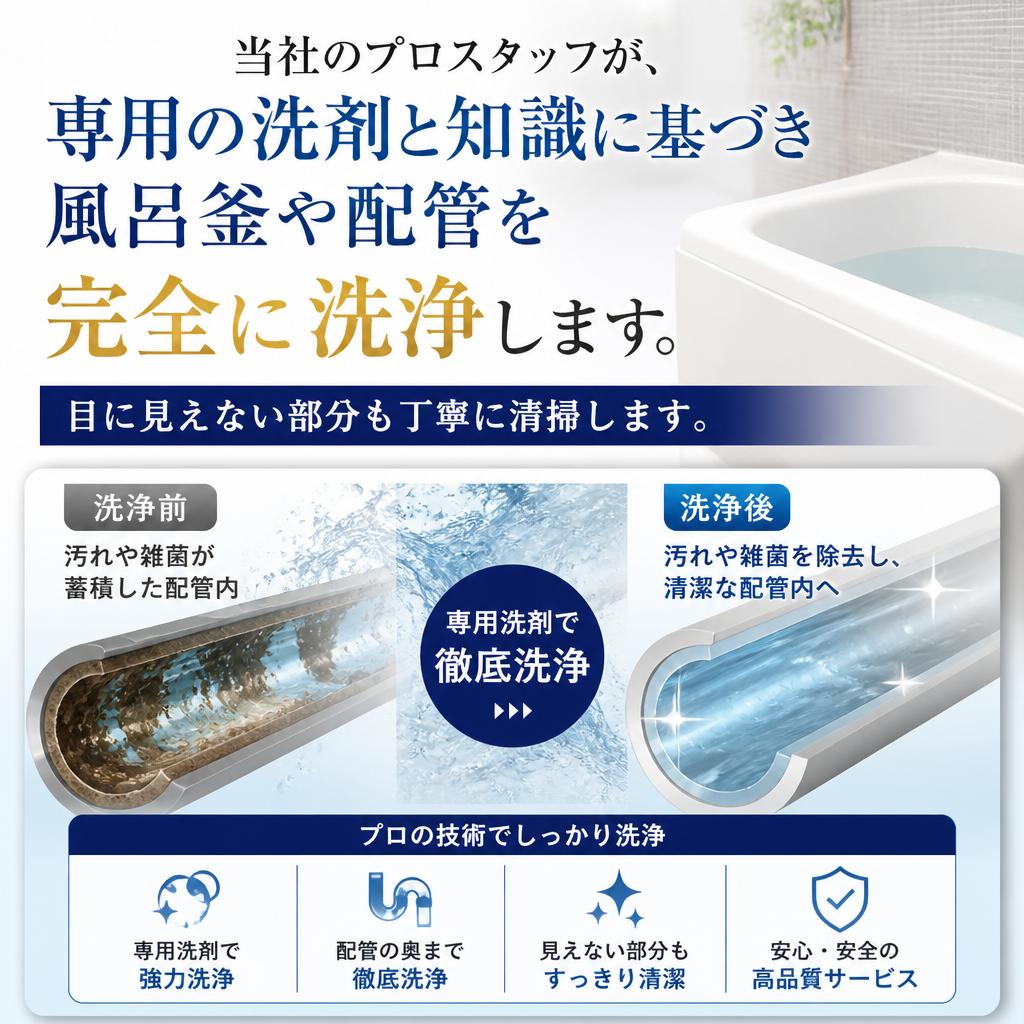 専門技術による徹底洗浄