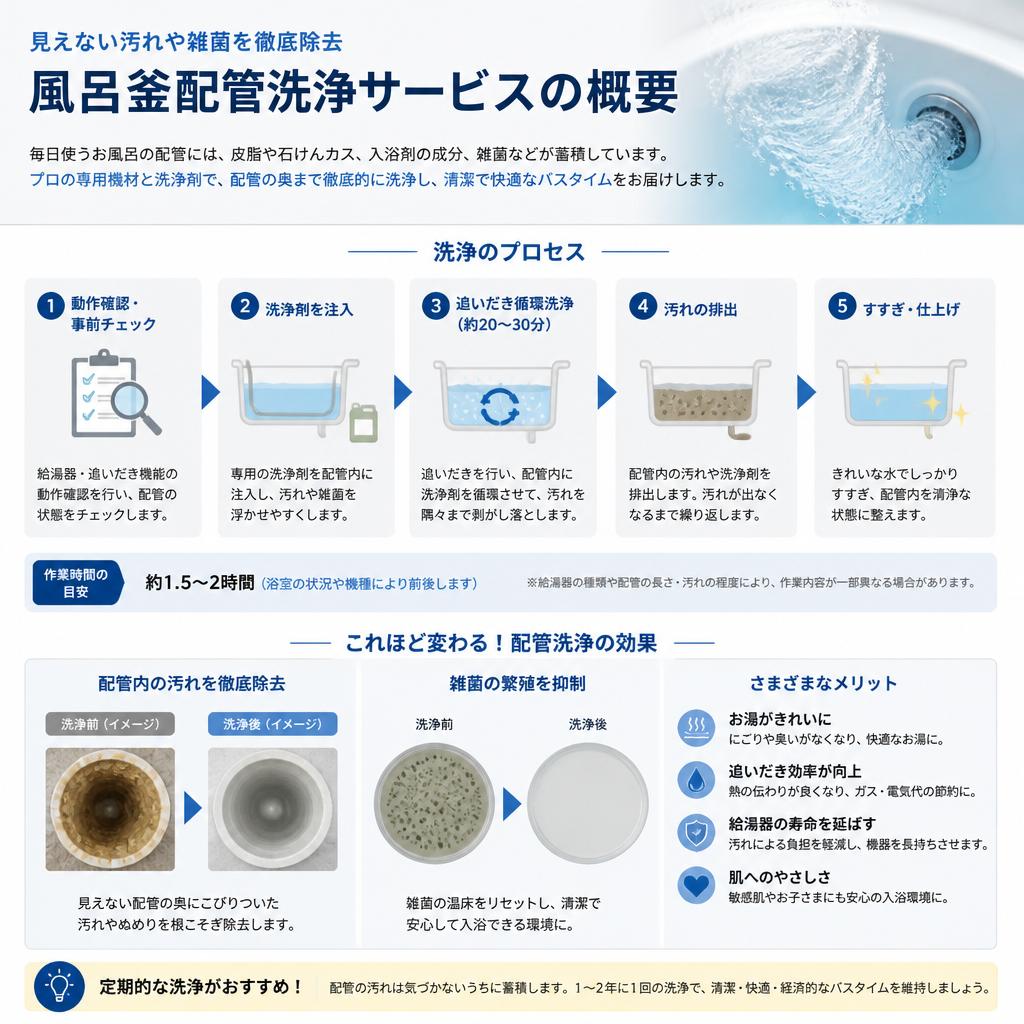 2. 風呂釜配管洗浄とは？