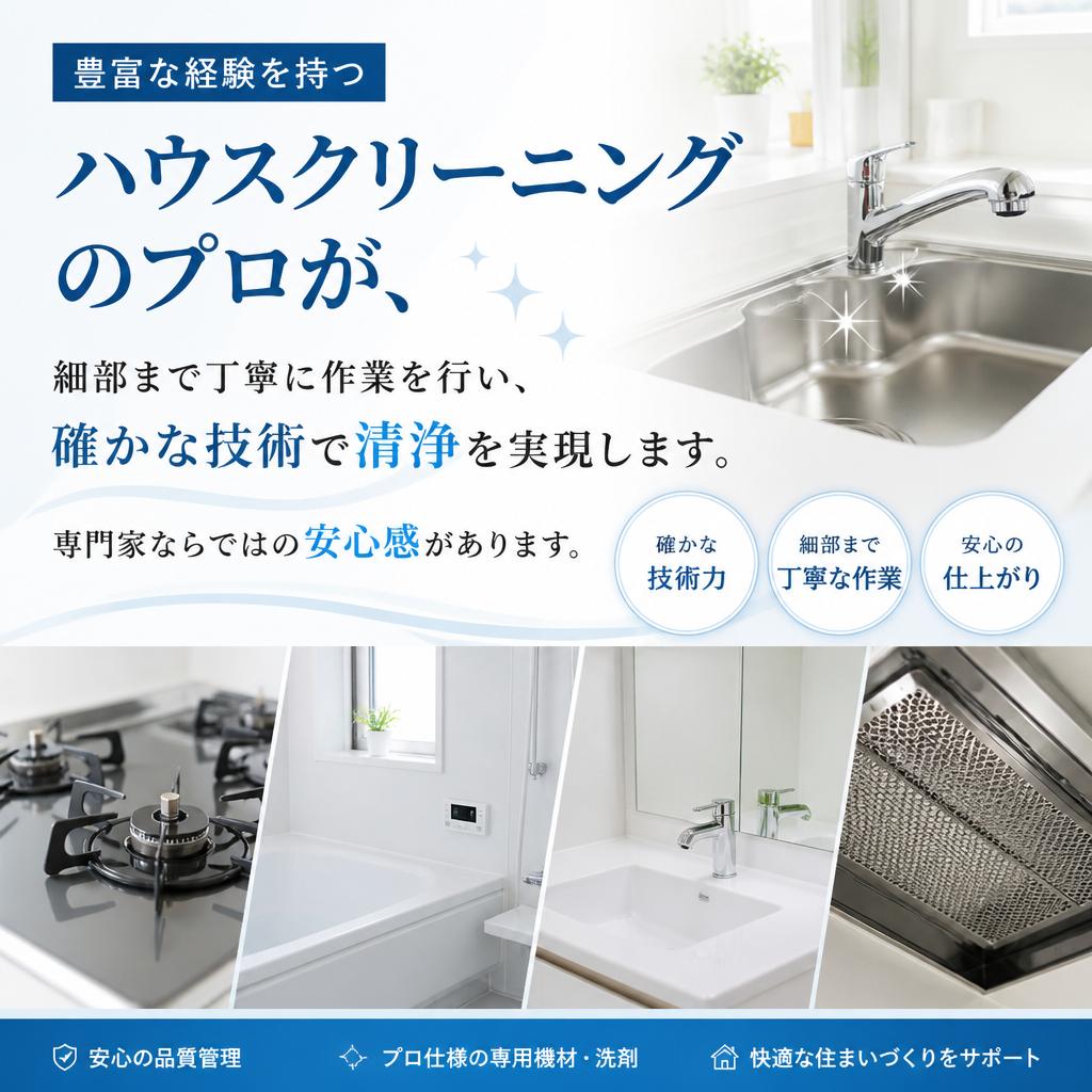 ハウスクリーニングのプロの技