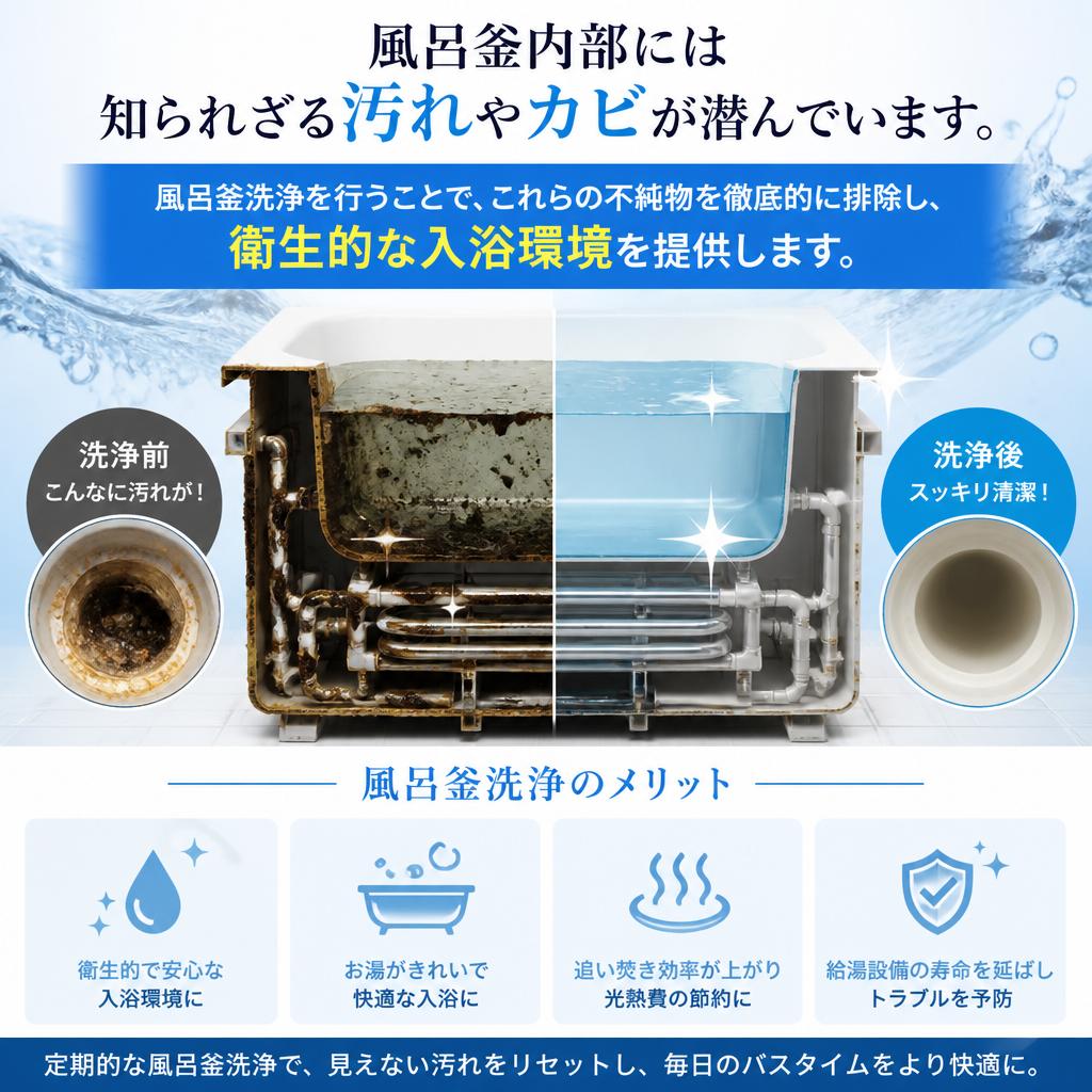 風呂釜洗浄の重要性とは？