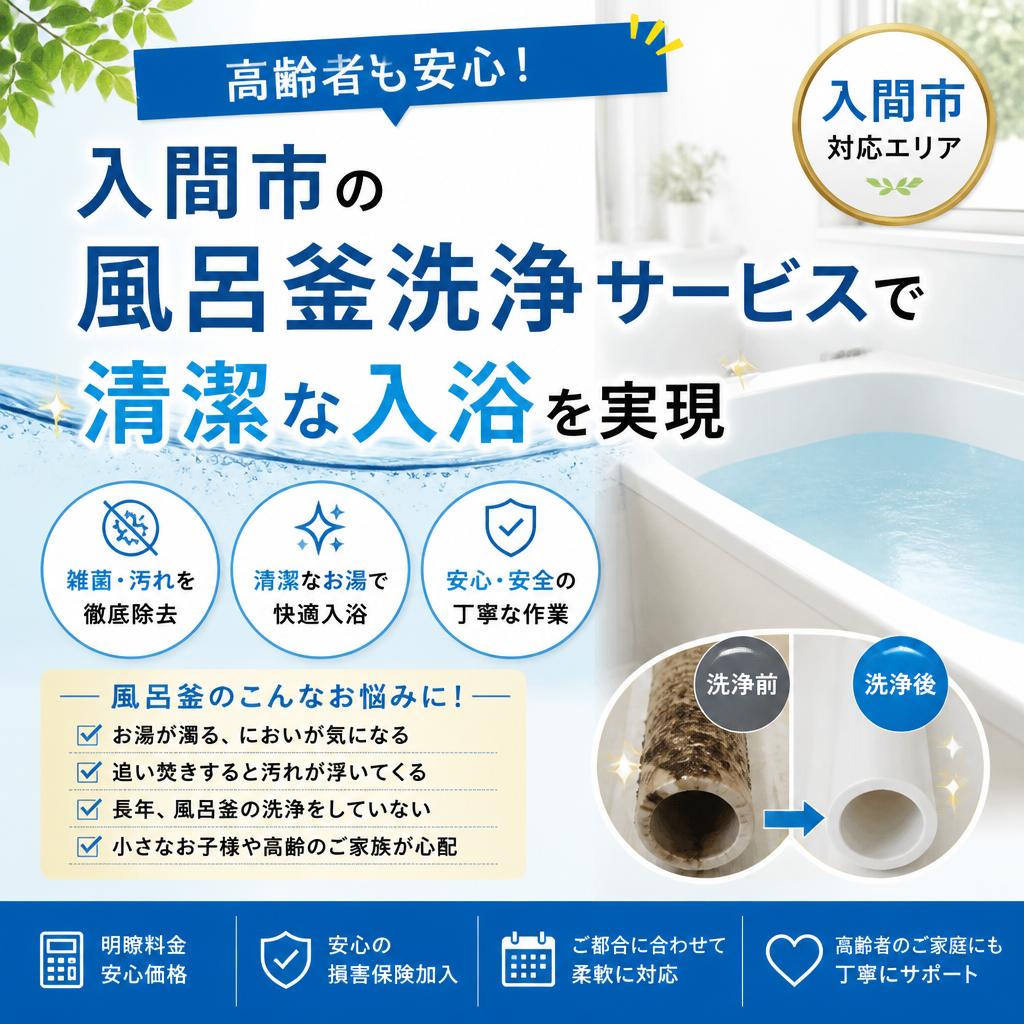 高齢者も安心！入間市の風呂釜洗浄サービスで清潔な入浴を実現
