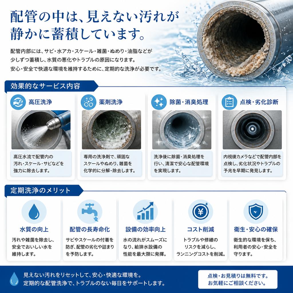 風呂釜配管洗浄の重要性
