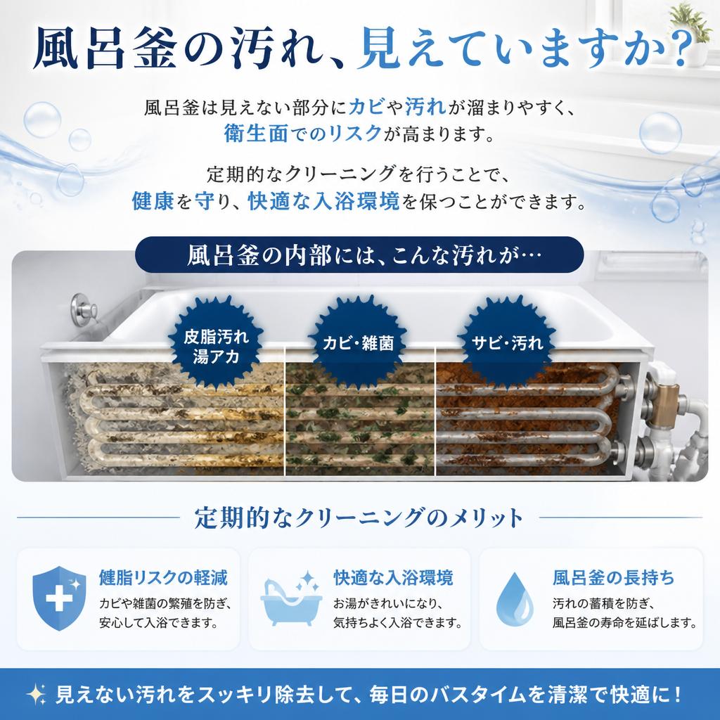 風呂釜クリーニングの重要性