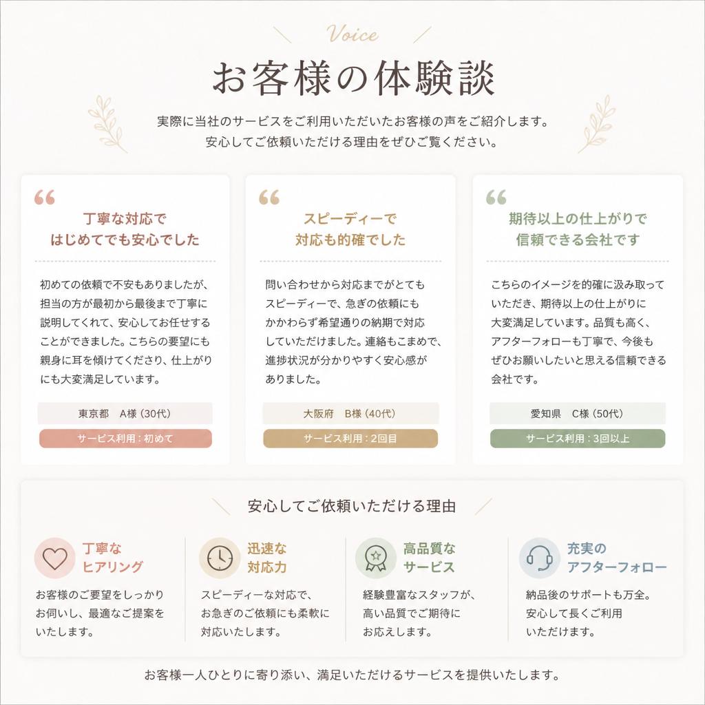 お客様の声