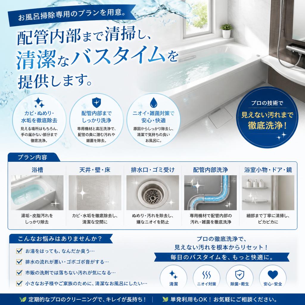 お風呂掃除に特化したプラン