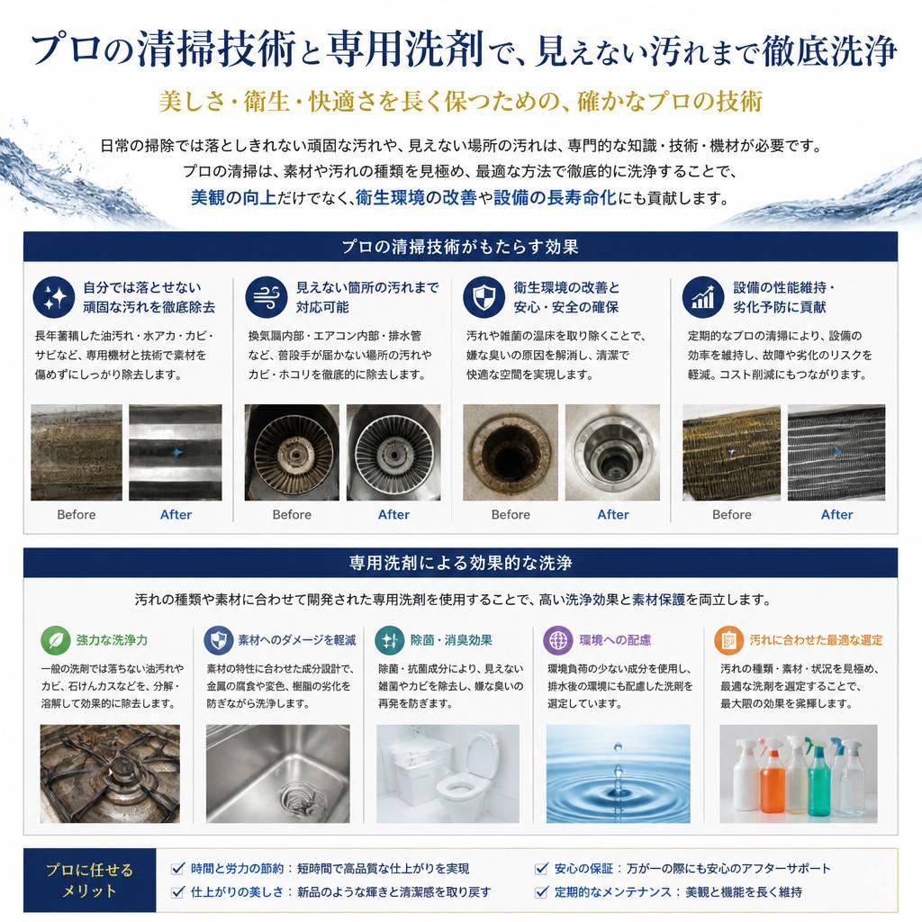 2. プロによる洗浄のメリット